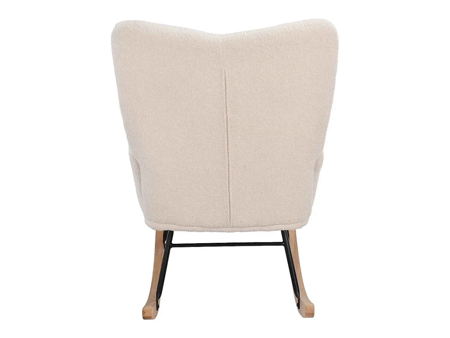 Poltrona estofada com estampa xadrez suave, ideal para sala de estar e quarto, com função de balanço e capacidade de peso de 120 kg, na cor .^ Poltrona