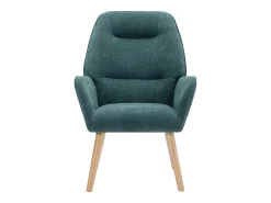 Poltrona*Vente-unique Poltrona fixa tecido azul-esverdeado, estilo escandinavo - OSIMO Azul esverdeado
