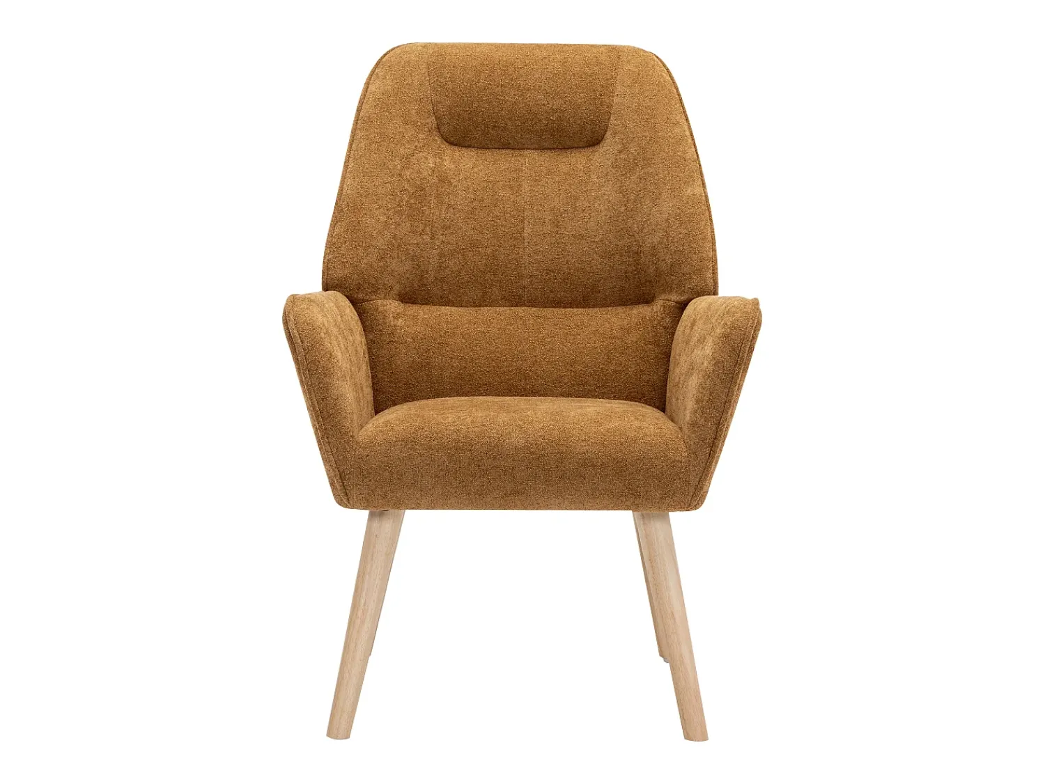 Poltrona*Vente-unique Poltrona fixa tecido , estilo escandinavo - OSIMO Camel