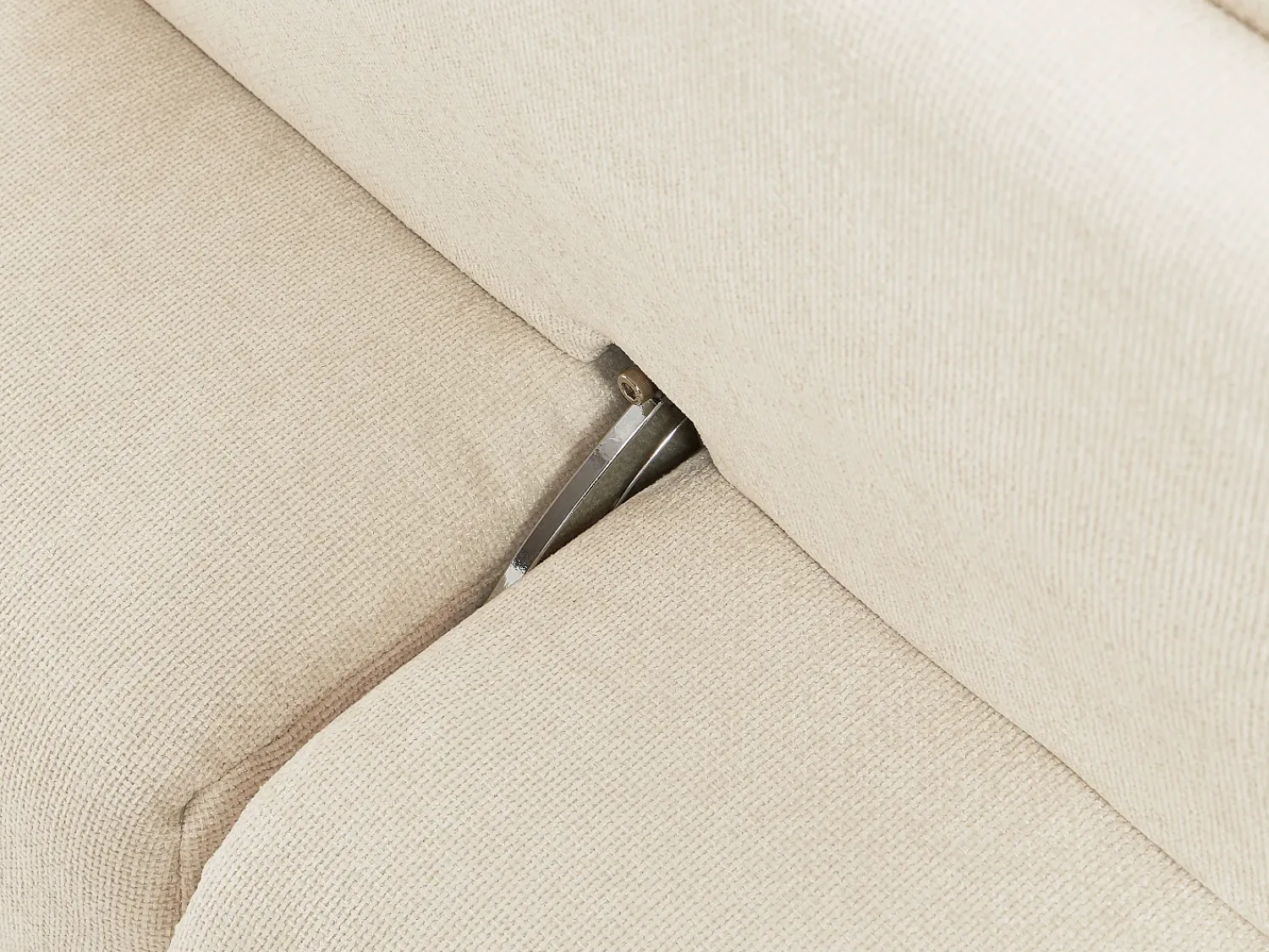 Poltrona|Sofá|Vente-unique Poltrona função avança-recua em tecido texturizado APOLIU Bege