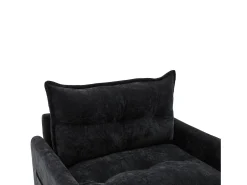 Sale Hauss Spole Poltrona giratória com bolso lateral - Tecido chenille - Preto