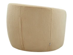 Poltrona*Vente-unique Poltrona giratória em pele sintética de cor VEREIDE Taupe