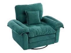 Hauss Spole Poltrona giratória em tecido chenille com almofada - Ideal para sala de estar, quarto e escritório.^ Poltrona
