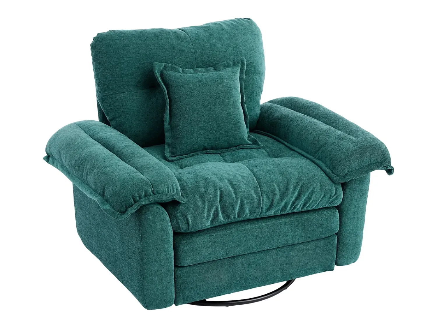 Hauss Spole Poltrona giratória em tecido chenille com almofada - Ideal para sala de estar, quarto e escritório.^ Poltrona