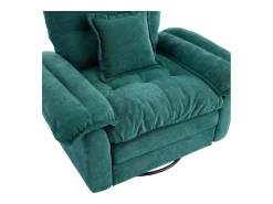 Hauss Spole Poltrona giratória em tecido chenille com almofada - Ideal para sala de estar, quarto e escritório.^ Poltrona