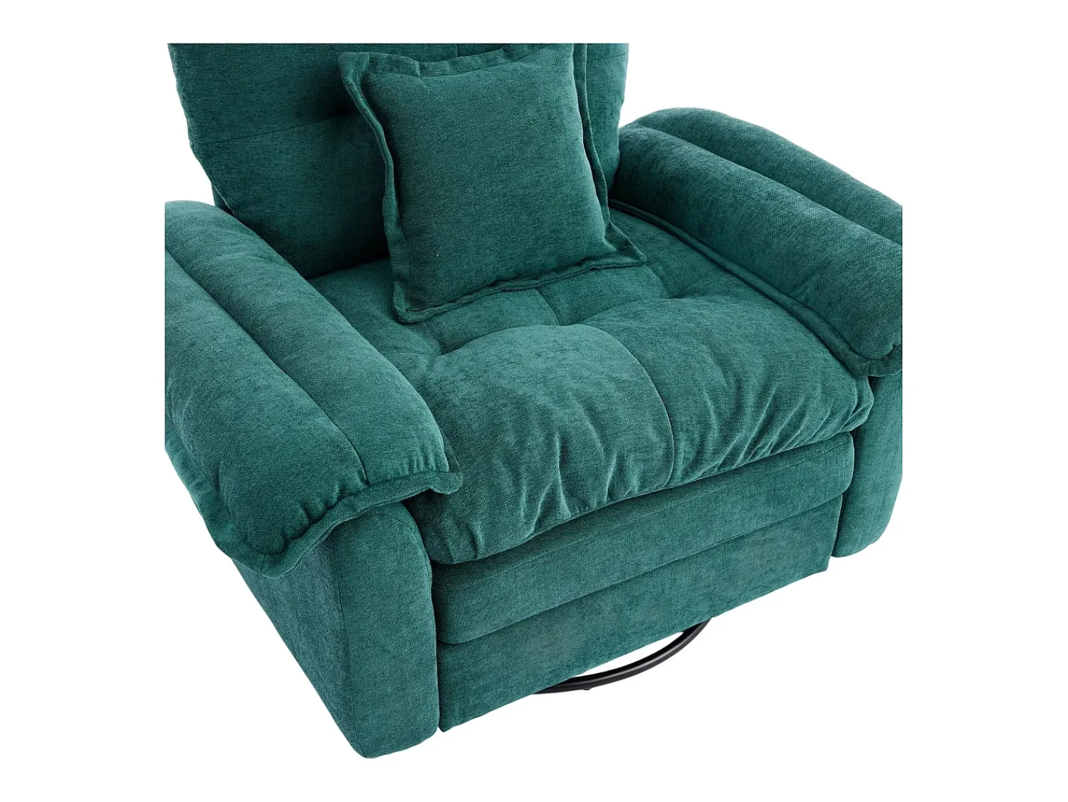 Hauss Spole Poltrona giratória em tecido chenille com almofada - Ideal para sala de estar, quarto e escritório.^ Poltrona