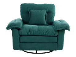 Hauss Spole Poltrona giratória em tecido chenille com almofada - Ideal para sala de estar, quarto e escritório.^ Poltrona