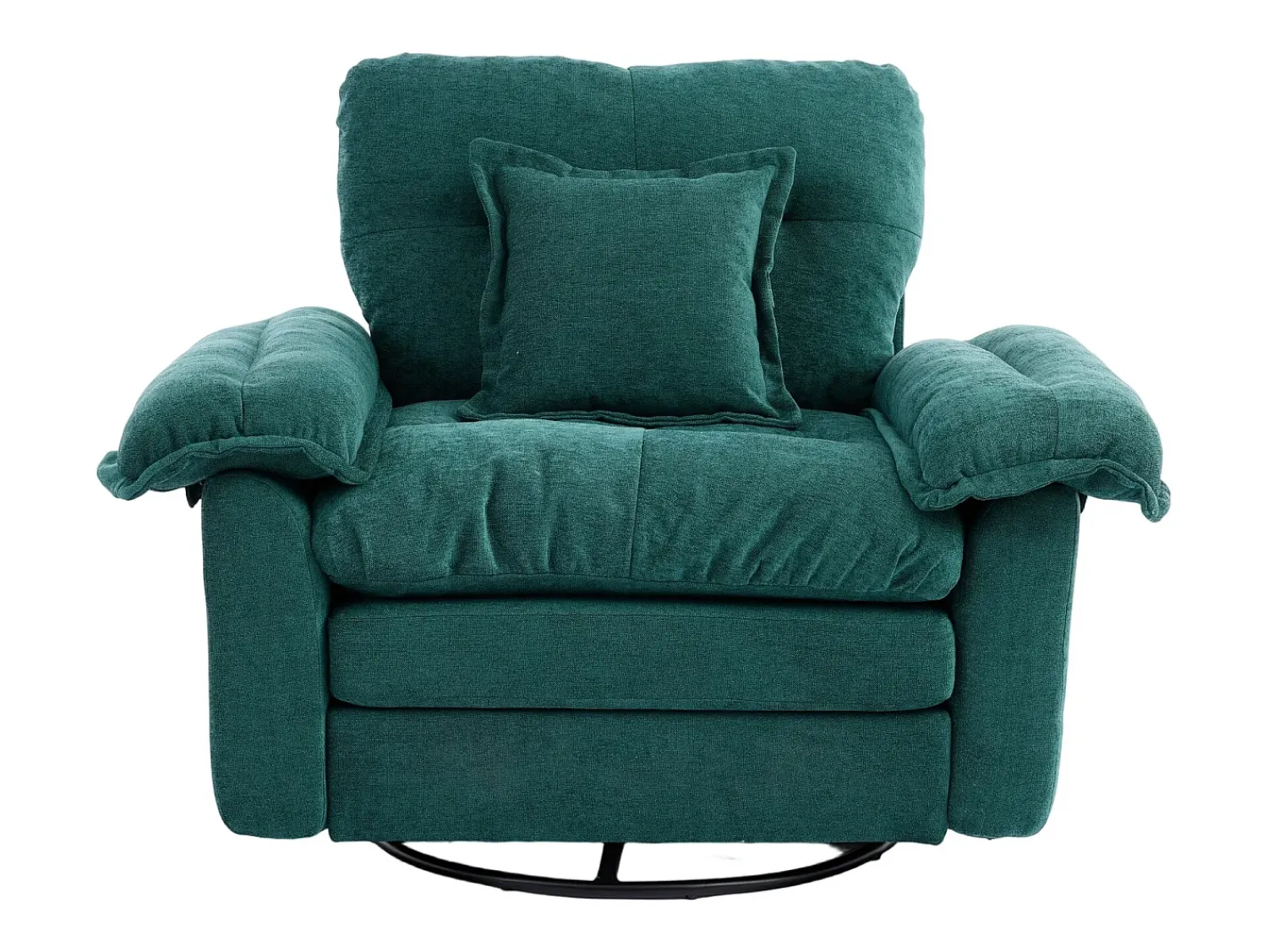 Hauss Spole Poltrona giratória em tecido chenille com almofada - Ideal para sala de estar, quarto e escritório.^ Poltrona