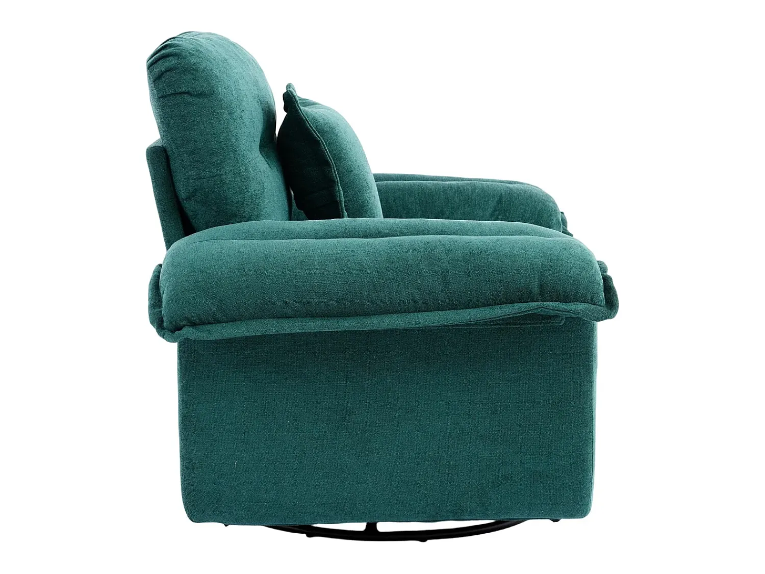 Hauss Spole Poltrona giratória em tecido chenille com almofada - Ideal para sala de estar, quarto e escritório.^ Poltrona