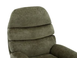 Poltrona*Vente-unique Poltrona giratória em tecido com base em metal LIZUTA Verde