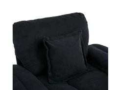 Hauss Spole Poltrona giratória em tecido chenille com almofada - Ideal para sala de estar, quarto e escritório.^ Poltrona