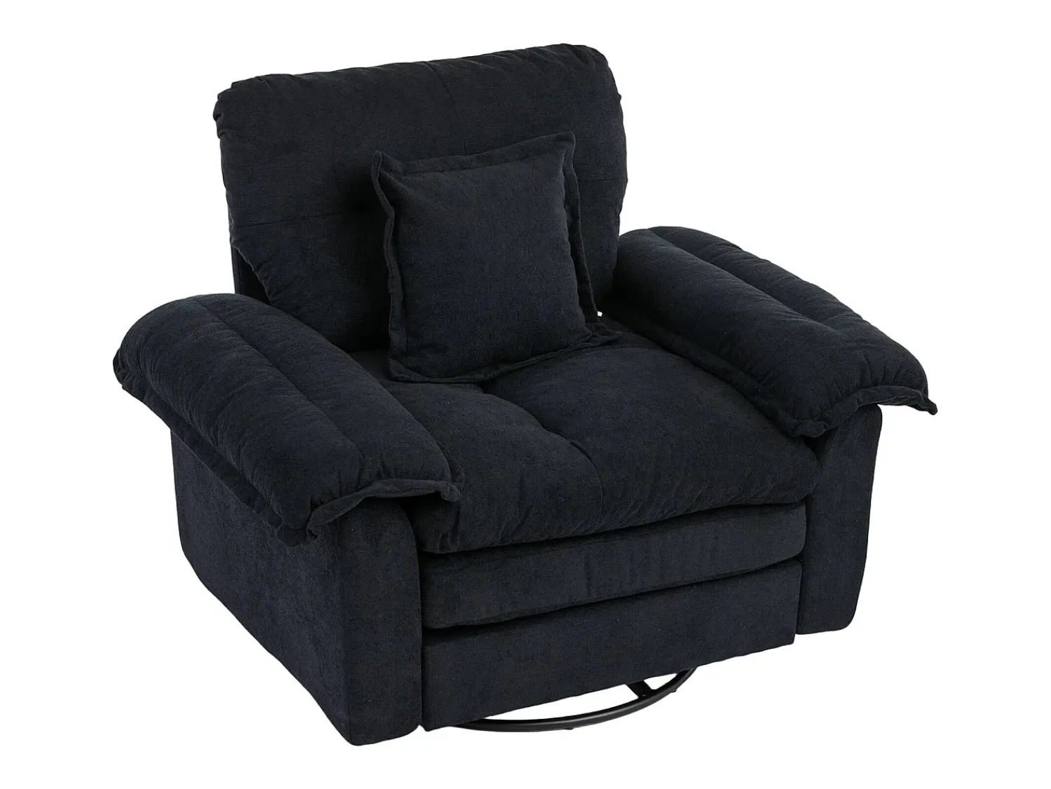 Hauss Spole Poltrona giratória em tecido chenille com almofada - Ideal para sala de estar, quarto e escritório.^ Poltrona