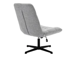 Clearance Vente-unique Poltrona giratória em tecido matizado cor cinza SELENDO Cinzento