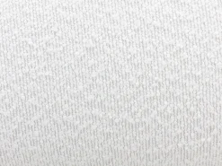 Discount Vente-unique Poltrona giratória em tecido bouclé cor branca POZETI Branco