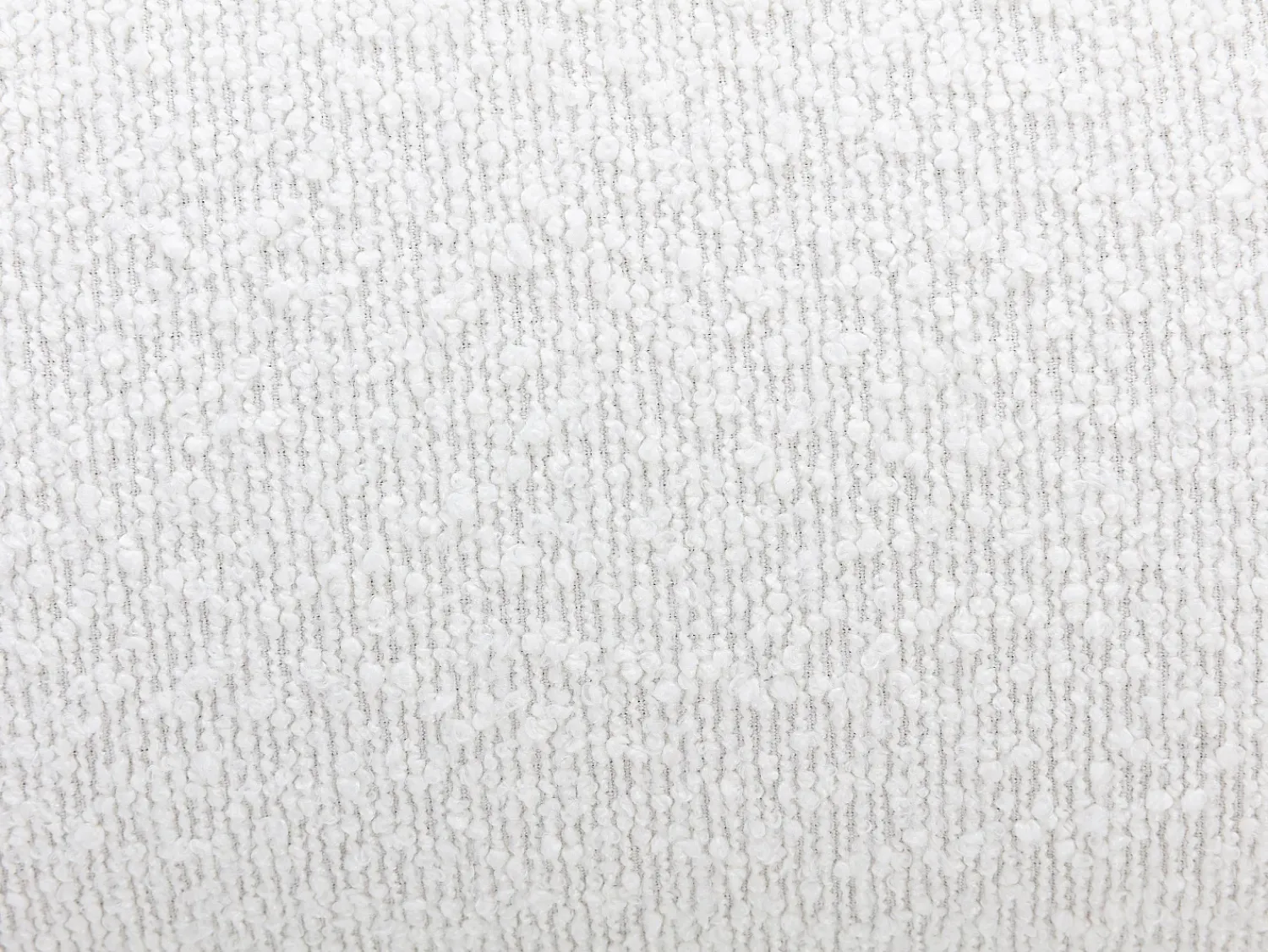 Discount Vente-unique Poltrona giratória em tecido bouclé cor branca POZETI Branco