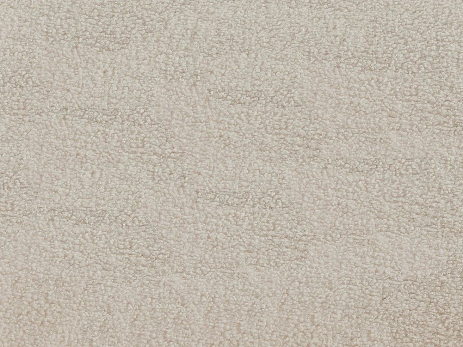Outlet Vente-unique Poltrona giratória redonda em tecido bouclé LACARA Branco