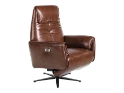 Discount Angel Cerda Poltrona giratório em pele castanha chocolate 5056 Castanho