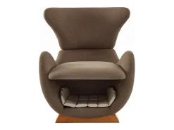 Online Merax Poltrona ideal para quem tem animais de estimação - 66 x 69 x 76 cm - tecido resistente a riscos - madeira - marrom Castanho
