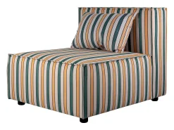Poltrona lounge de veludo HARPER^ Poltrona