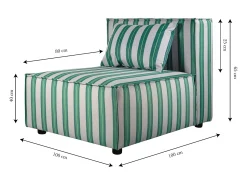 Poltrona| Poltrona lounge de veludo HARPER Verde