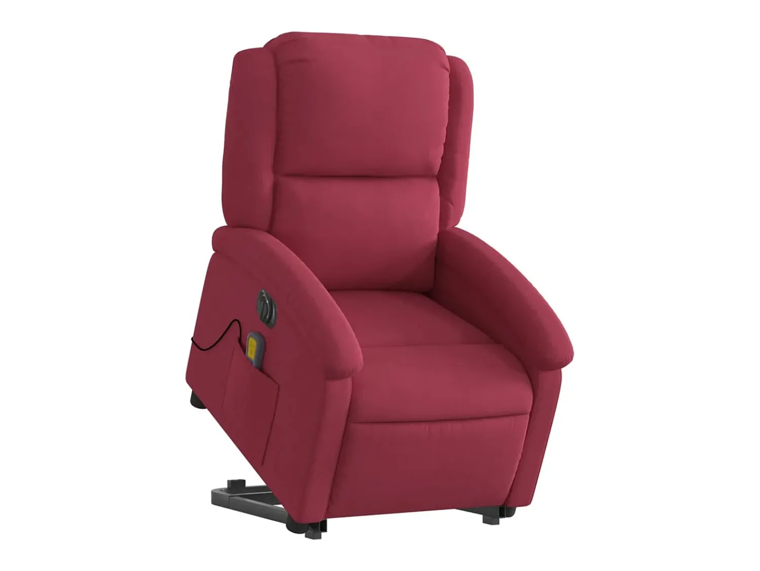 Poltrona| Poltrona massagens elevatória elétrica veludo -tinto SHL880212 Vermelho