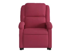Poltrona| Poltrona massagens elevatória elétrica veludo -tinto SHL880212 Vermelho