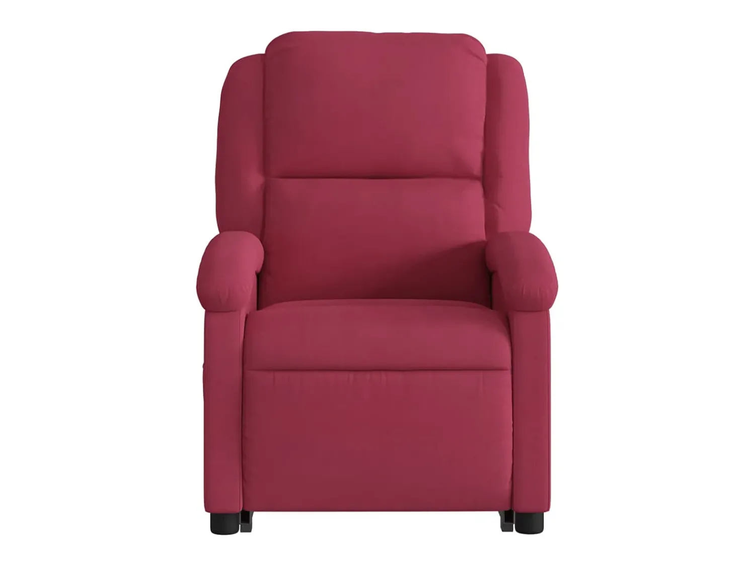 Poltrona| Poltrona massagens elevatória elétrica veludo -tinto SHL880212 Vermelho
