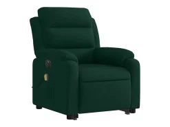 Online vidaxl Poltrona massagens elevatória elétrica veludo -escuro Verde