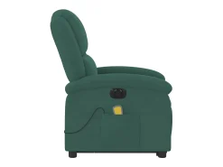 Poltrona* Poltrona massagens elevatória elétrica veludo verde-escuro SHL586841 Verde pinho