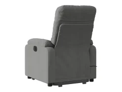 Poltrona* Poltrona massagens elétrica elevatória microfibra cinza-escuro SHL449417 Cinza antracite
