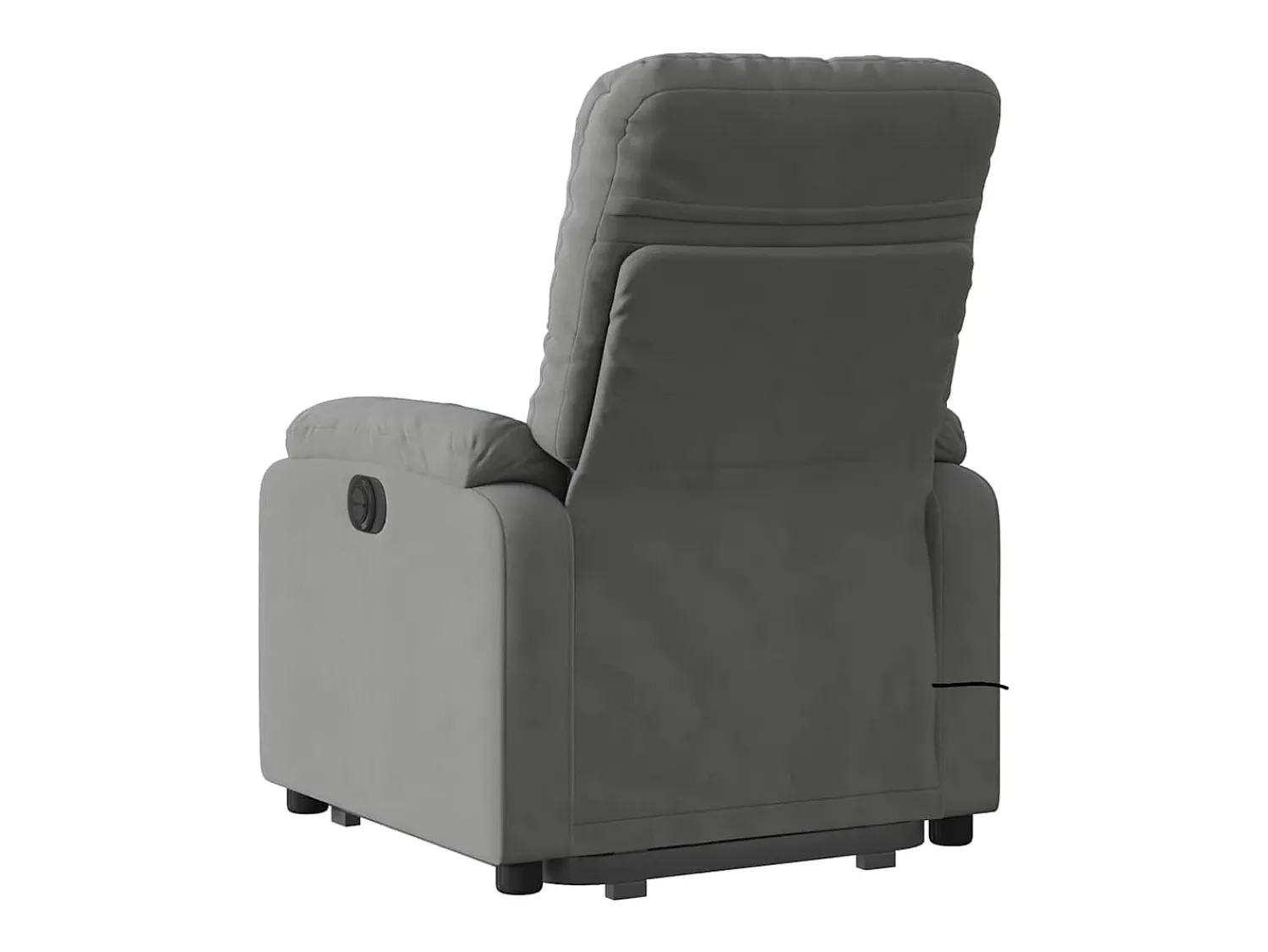 Poltrona* Poltrona massagens elétrica elevatória microfibra cinza-escuro SHL449417 Cinza antracite