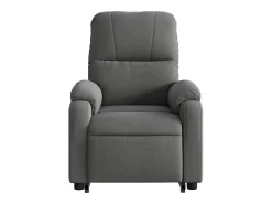 Poltrona* Poltrona massagens elétrica elevatória microfibra cinza-escuro SHL449417 Cinza antracite
