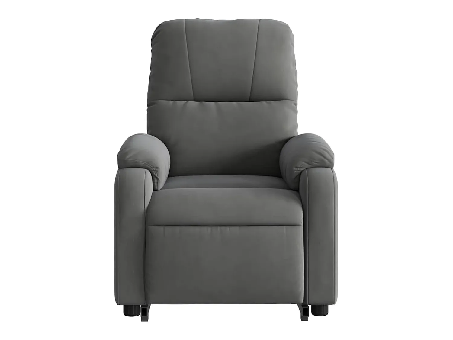 Poltrona* Poltrona massagens elétrica elevatória microfibra cinza-escuro SHL449417 Cinza antracite