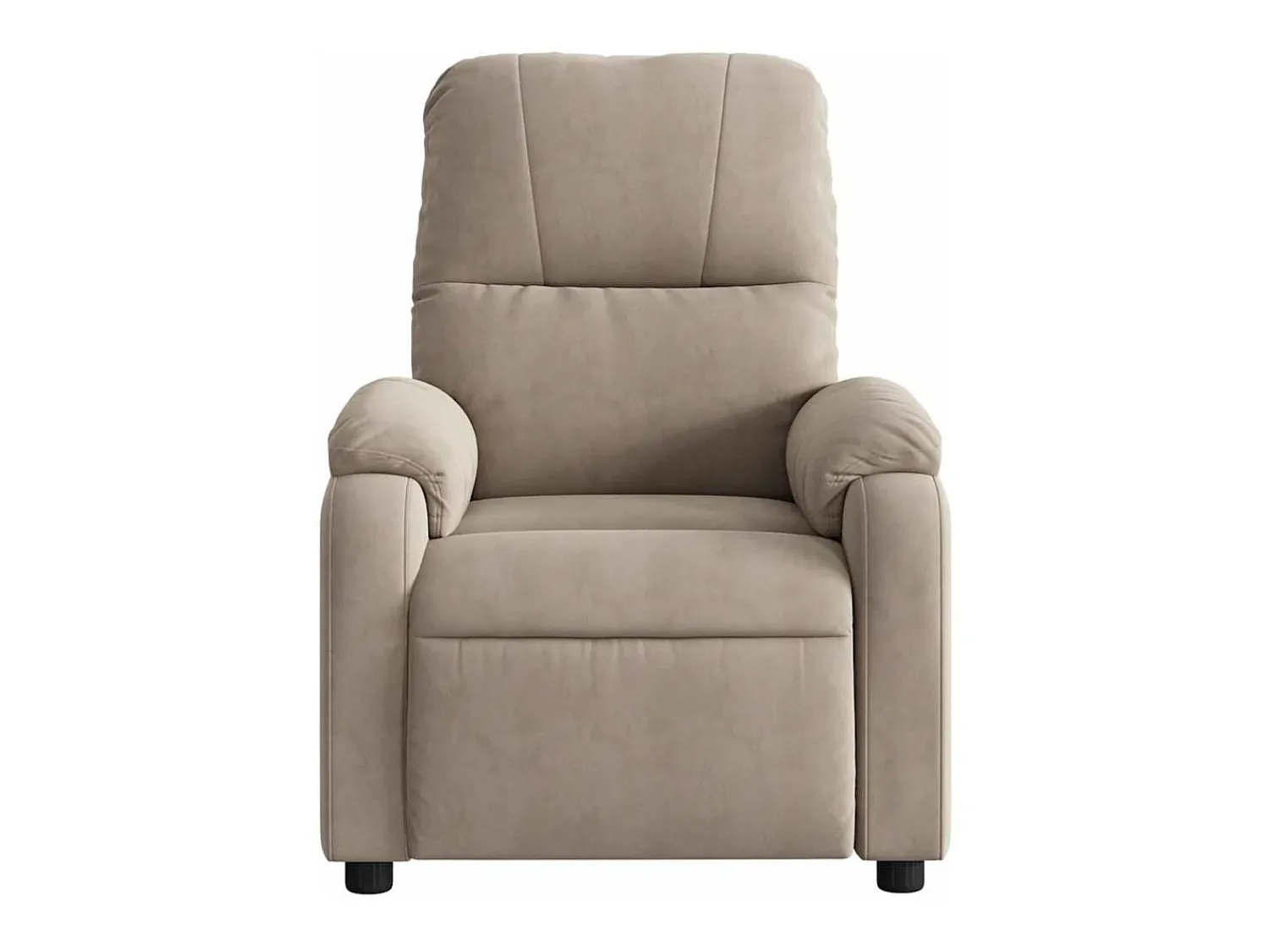 Outlet vidaxl Poltrona massagens recli. elétrica microfibra cinza-acastanhado Taupe