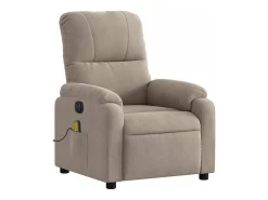 Poltrona* Poltrona massagens recli. elétrica microfibra cinza-acastanhado SHL207720 Taupe