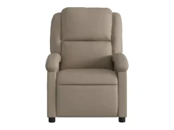 Poltrona| Poltrona massagens reclinável elétrica couro artif. cappuccino SHL636162 Castanho