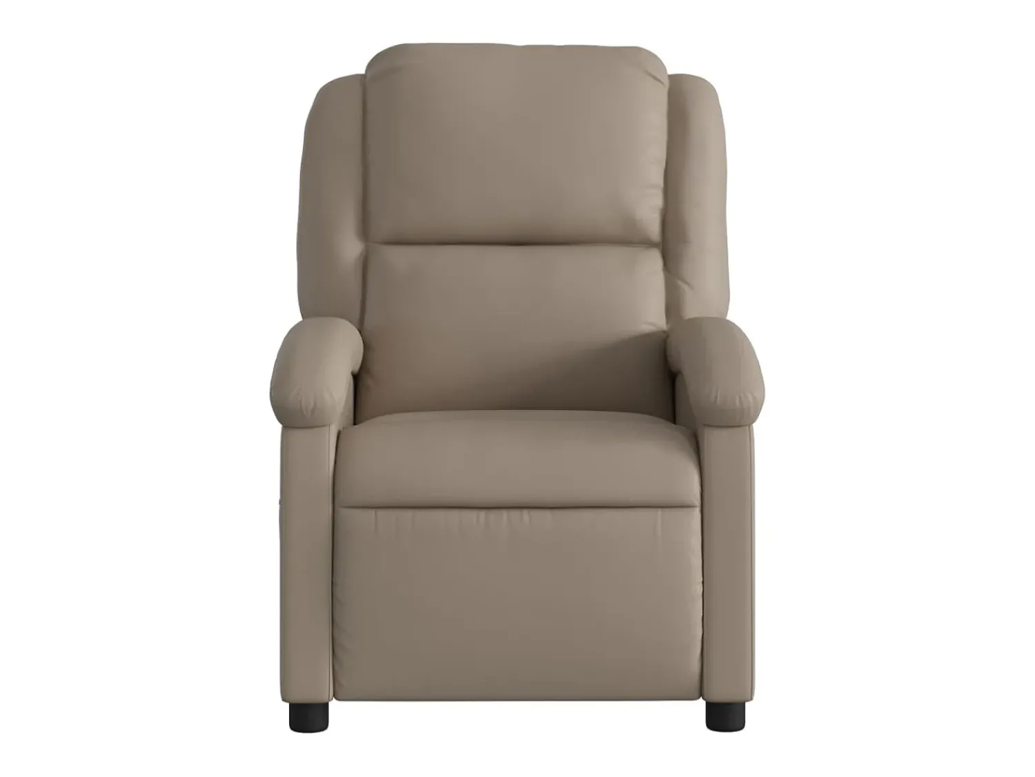 Poltrona| Poltrona massagens reclinável elétrica couro artif. cappuccino SHL636162 Castanho