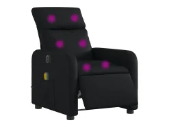 Poltrona| Poltrona massagens reclinável elétrica couro artificial SHL654366 Preto