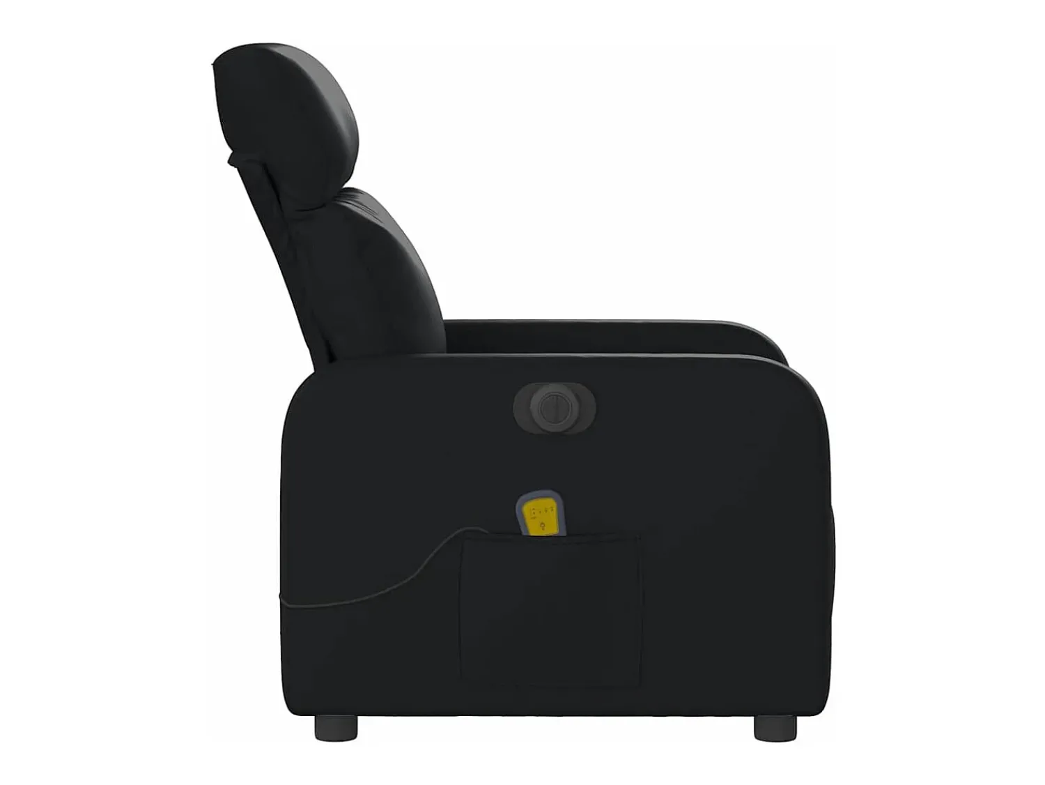 Poltrona| Poltrona massagens reclinável elétrica couro artificial SHL654366 Preto