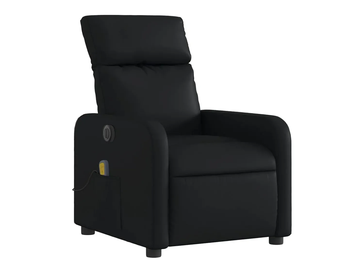 Poltrona| Poltrona massagens reclinável elétrica couro artificial SHL654366 Preto