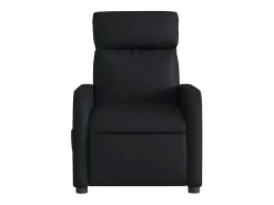 Poltrona| Poltrona massagens reclinável elétrica couro artificial SHL654366 Preto