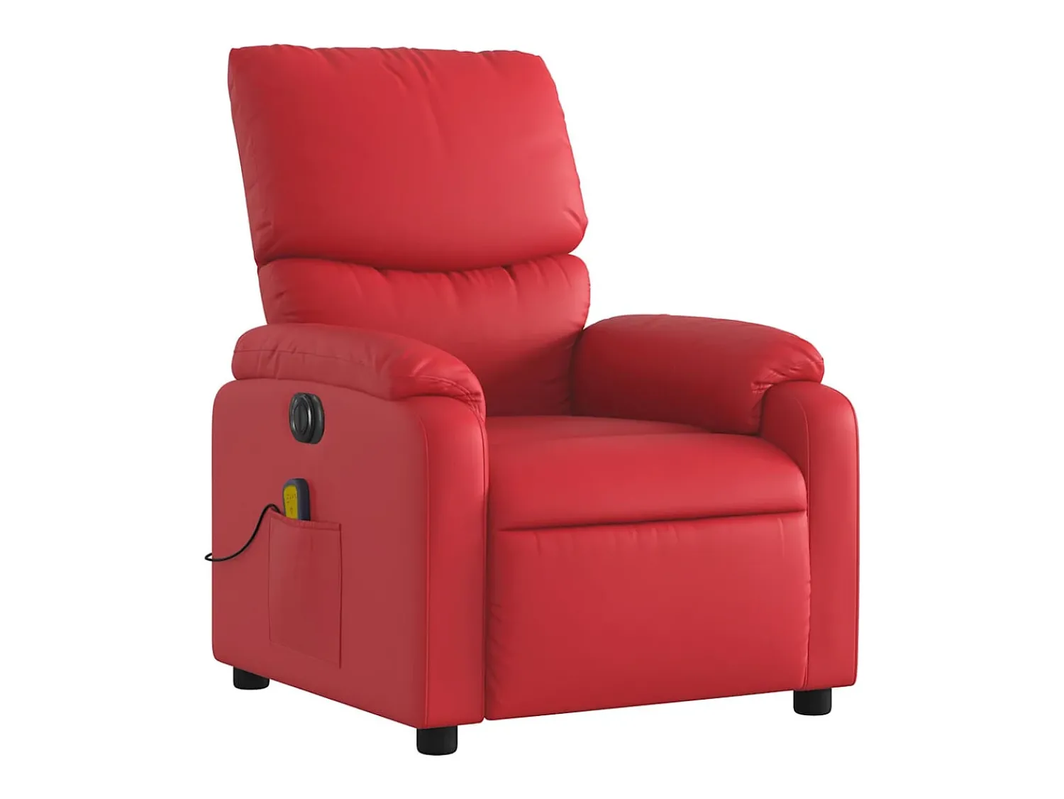 Poltrona| Poltrona massagens reclinável elétrica couro artif. SHL694026 Vermelho