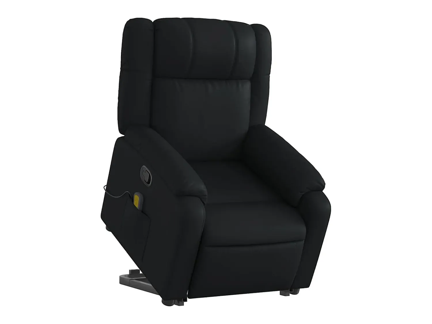 Poltrona| Poltrona massagens reclinável elevatória couro artificial SHL596632 Preto