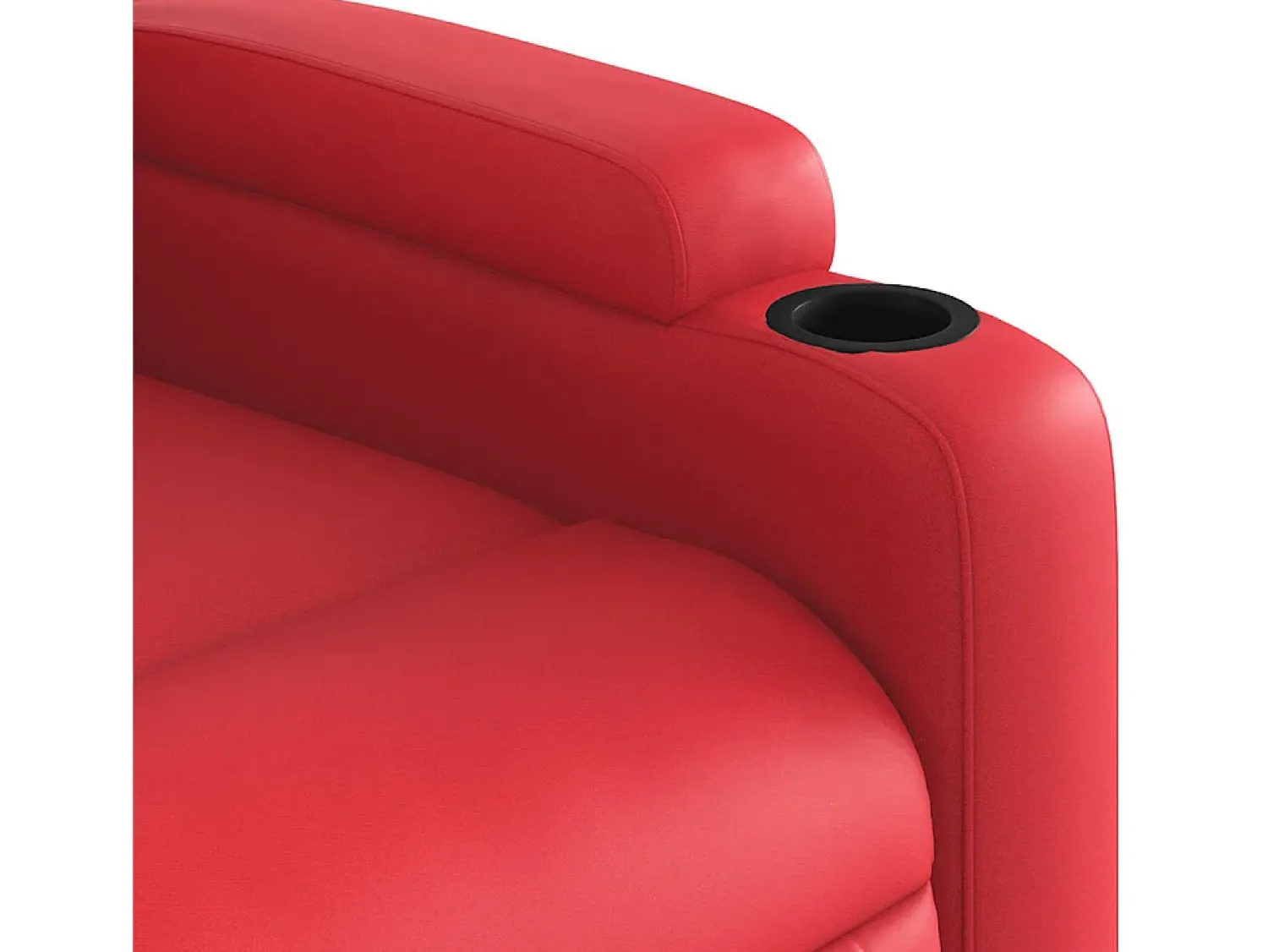 Discount vidaxl Poltrona massagens reclinável elétrica couro artif. Vermelho