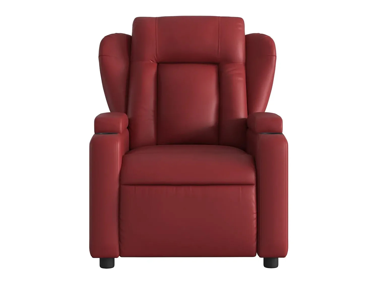 Poltrona| Poltrona massagens reclin. elétrica couro artif. -tinto SHL301617 Vermelho