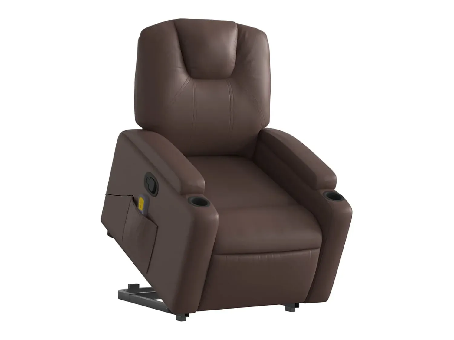Best Poltrona massagens reclinável elevatória couro artif. SHL792600 Castanho