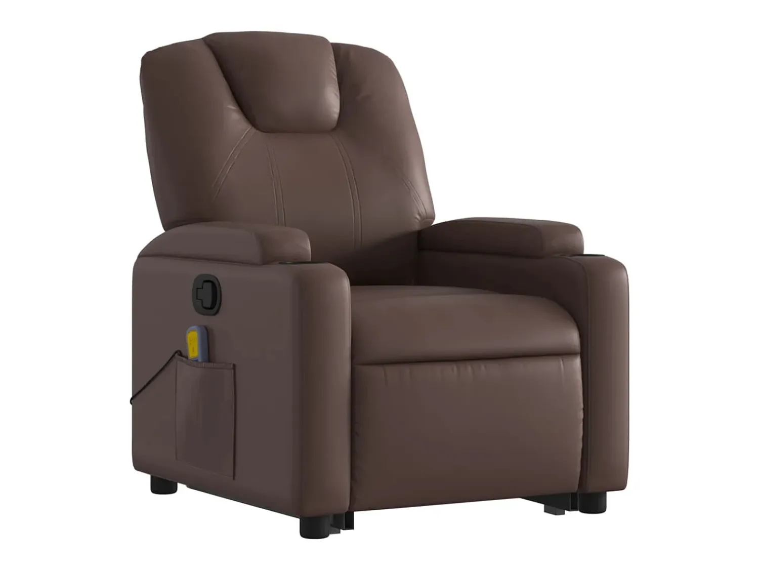 Best Poltrona massagens reclinável elevatória couro artif. SHL792600 Castanho