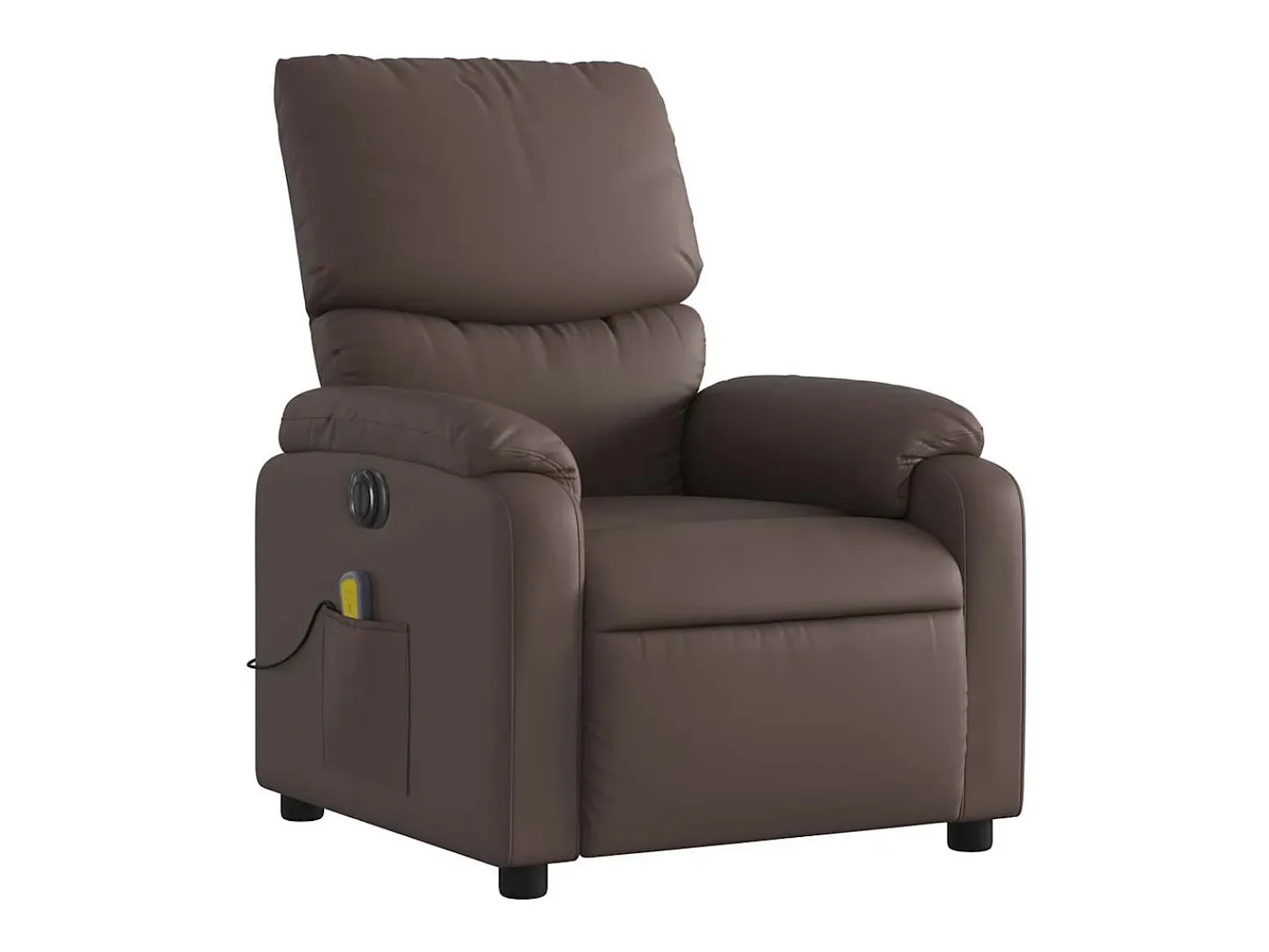 Poltrona massagens reclinável elétrica couro artif. SHL749626^ Poltrona