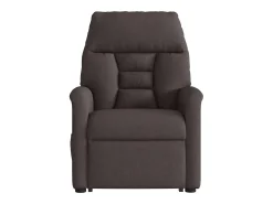 Discount Poltrona massagens reclinável elevatória tecido -escuro SHL449556 Castanho