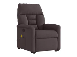 Discount Poltrona massagens reclinável elevatória tecido -escuro SHL449556 Castanho